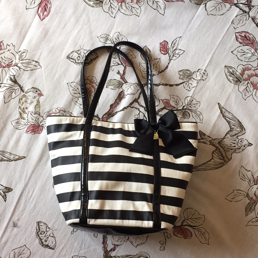 Betsey Johnson Striped Tote